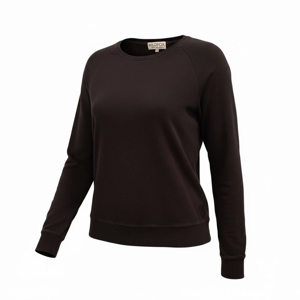 Wildfox Unisex‎ Pullover Sweater Black Long Sleeve Round Neck Size XS READ